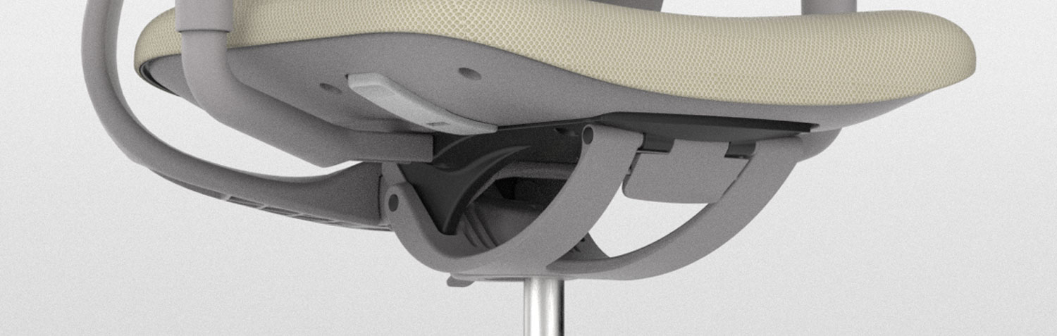 Chair illustrating dynamic customization for different user weights